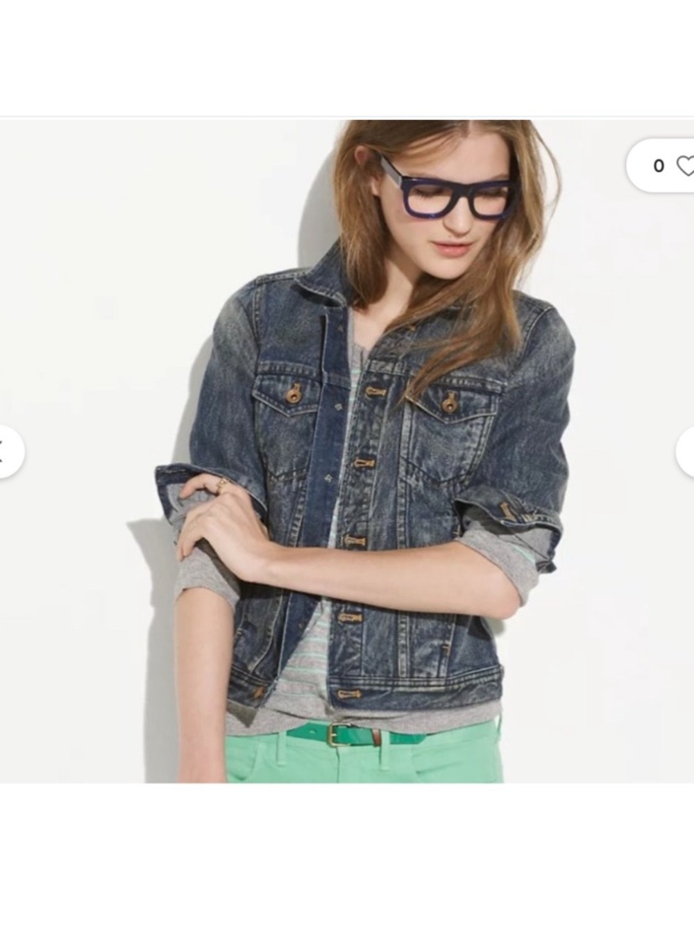 Madewell “The Jean Jacket” in Storm Cloud Wash, Style #28394 Size S